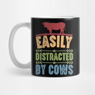 Funny Cow lover, Easily Distracted by Cows Mug